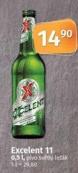 Pivo světlý ležák 11° Excelent