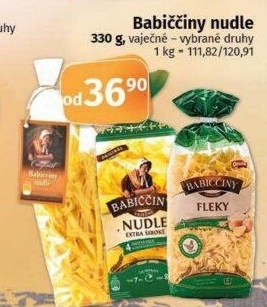 Polévkové nudle Babiččiny Druid