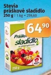 Práškové stolní sladidlo Stevia