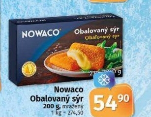 Sýr obalovaný mražený Nowaco