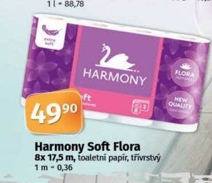 Toaletní papír 3vrstvý Harmony