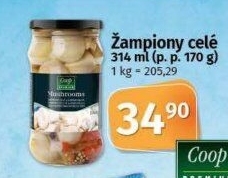 Žampiony Coop Premium