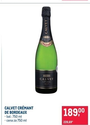 Sekt brut Crémant de Bordeaux Calvet