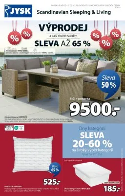 akční leták Jysk 4.6.2025-1.7.2025
