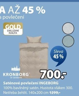 Saténové povlečení Kronborg