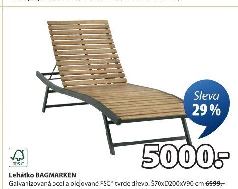 Zahradní lehátko Bagmarken
