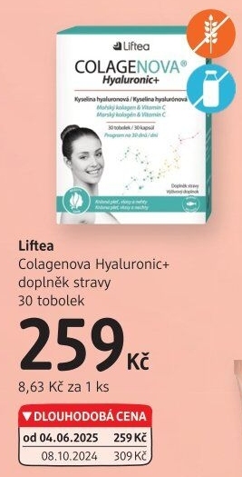 Doplněk stravy Colagenova Hyaluronic+ Liftea