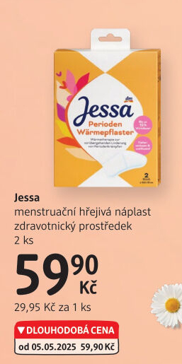 Náplast menstruační hřejivá Jessa