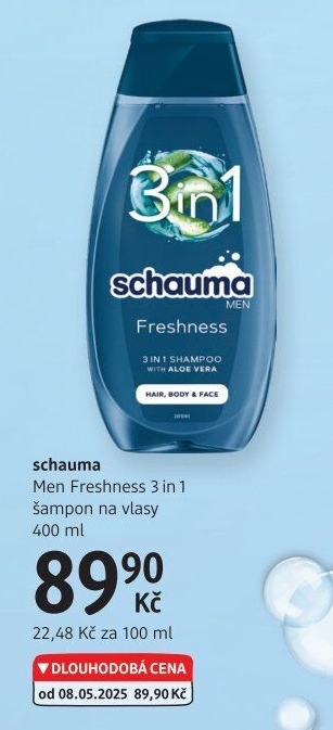 Šampon 3v1 Schauma Schwarzkopf
