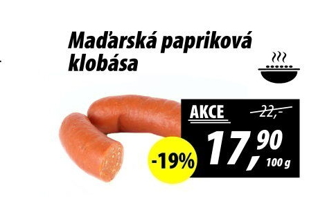 Maďarská papriková klobása