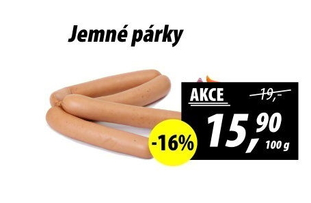 Párky jemné
