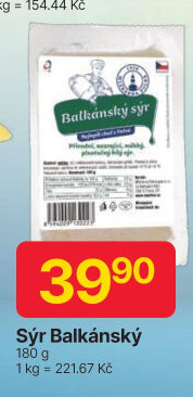 Balkánský sýr Mlékárna Polná