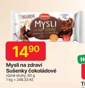Ovesné sušenky Mysli na zdraví Emco