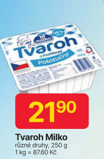 Tvaroh z Poděbrad Milko