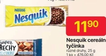 Tyčinka cereální Nesquik Nestlé