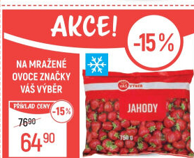 Jahody mražené Váš Výběr