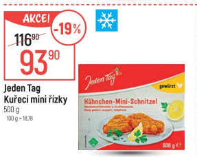 Kuřecí mini řízky mražené Jeden Tag
