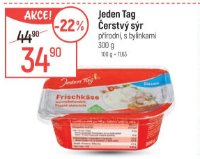 Sýr čerstvý Jeden Tag