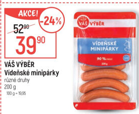 Vídeňské minipárky Váš Výběr