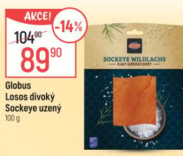 Losos divoký Sockeye uzený Globus
