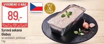 Sekaná syrová Globus