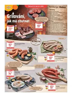 akční leták Globus 11.6.2025-17.6.2025