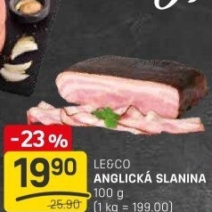 Anglická slanina LE&amp