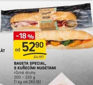 Obložená bageta