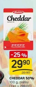 Sýr Cheddar 50% Laktos