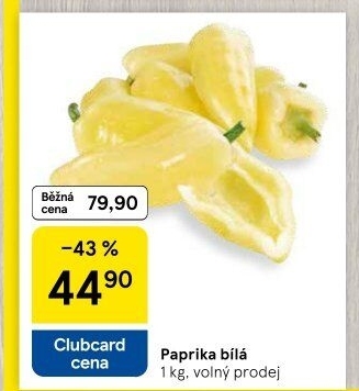 Paprika bílá