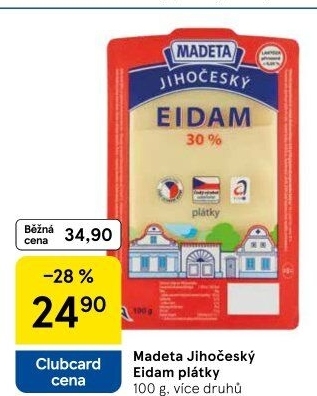 Sýr Eidam Jihočeský Madeta