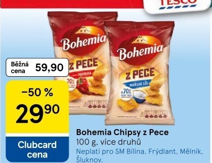 Chipsy Z pece Bohemia Chips
