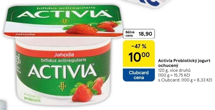 Jogurt ochucený Activia Danone