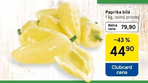 Paprika bílá
