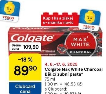 Pasta na zuby Max White Charcoal Colgate