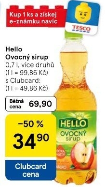 Sirup Extra hustý Hello