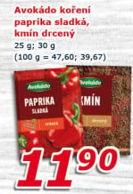 Koření Paprika sladká Avokádo