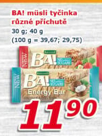 Müsli energetická tyčinka Ba! Bakalland