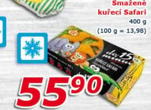 Nugetky kuřecí smažené mražené Safari Vodňanské kuře