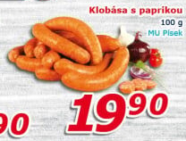 Papriková klobása Maso uzeniny Písek