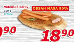 Párky vídeňské Krásno