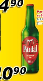 Pivo světlé výčepní 10° Pardál