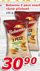 Slané snacky Z Pece Bohemia Chips