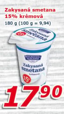 Zakysaná smetana 15% Bohušovická mlékárna