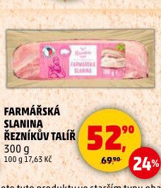Farmářská slanina Řezníkův talíř
