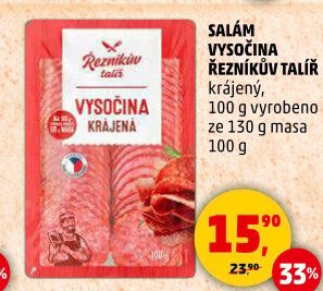 Salám Vysočina Řezníkův talíř