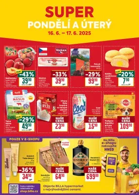 akční leták BILLA 11.6.2025-17.6.2025