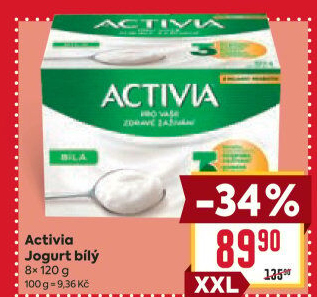 Bílý jogurt Activia Danone