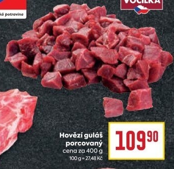 Hovězí maso na guláš Vocílka