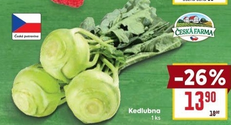 Kedlubna Česká farma